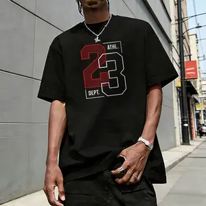 Men’s 23 ATHL DEPT graphic T-shirt, sporty basketball-inspired tee, casual crew neck top, athletic-style shirt for everyday wear, gym sessions, streetwear outings, and casual meetups