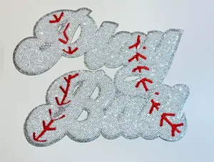 Play Ball Baseball Sequin Patch