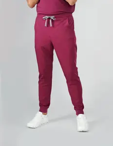 Kyoto Jogger Men's Maroon Scrub Pants