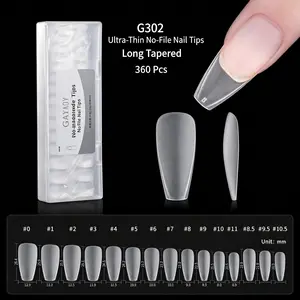 Gaoy Goya nail tips are specially designed for nail salons, featuring ultra-thin, seamless, no-file required fake nail patches and wearable extension tools