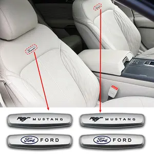 Ford Seat Logo Decal Interior Decoration Sticker, Car Accessories, Car Interior Decorative, Fits Headrest Door Panel Center Console, Enhances Car Interior Elegance, No Residue Removal