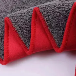 Suede car towel, coral velvet car wash towel, double-sided cleaning cloth, absorbent car wash towel, customized