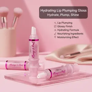 Beauty Creations Plump & Pout Lip Plumper Gloss Cosmetic - Hydrate, Nourishing Lip Care Makeup, Flawless Contour, Smooth Moisturizer for All Skin Types (Single Item)
