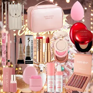 Cosmetic Set Includes Lipstick Eyebrow Pencil Foundation Long-Lasting Moisturizing Makeup Kit Perfect for Fall Daily Use Women Gift Choice Beauty Kit