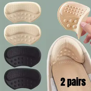 Self-adhesive Heel Pad, 2 Pairs Non-slip Anti-heel Slip Shoe Insert, Suitable for Shoes That Are Too Large, Sports Mats for Home Gym, Footwear, Sticky Inserts