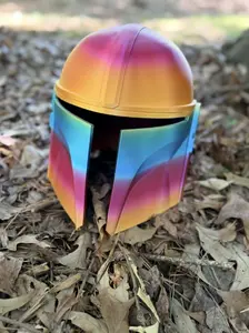 Colorful Mandalorian Helmet
