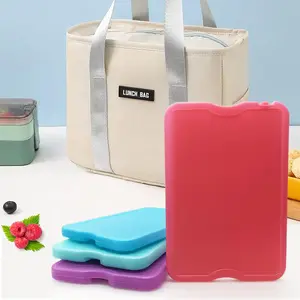 Reusable Ice Pack, 4 Counts Quick Freeze Space Saving Reusable Ice Pack for Lunch Boxes or Coolers, Multi-purpose Ice Pack for Camping Gear, Fishing