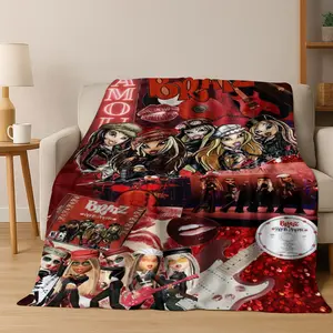 Fashion Girls Bratz  Blanket,Super Soft Flannel Fleece,Christmas and Halloween Gifts  Lightweight Cozy Plush for Sofa Couch Bed Travel.