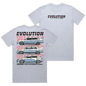 Lancer Evolution Generations - Evo V-IX-X Graphic Tee, JDM Rally Car Enthusiasts T-Shirt Hoodie Sweatshirt 2 Sided