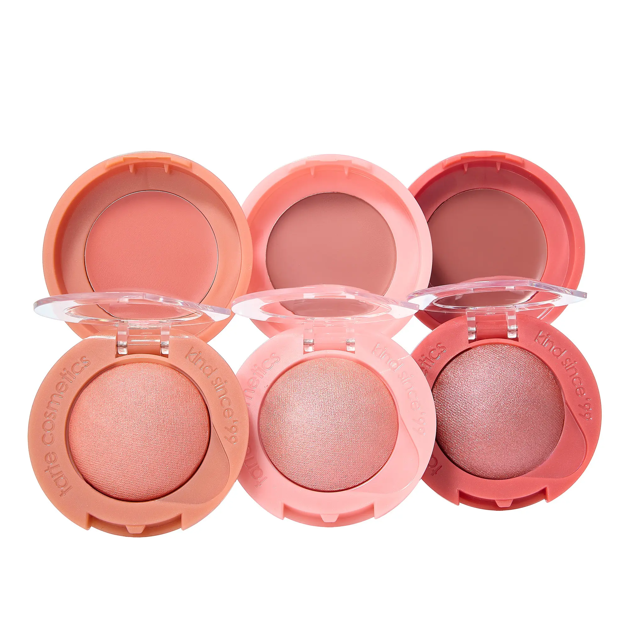 tarte XOXO blush & glow macaron trio - 3 mini limited edition cream & powder blushes, 1 free