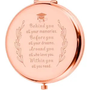 Off to College Gifts Elementary School Graduation Gifts 8th Grade Graduation Gifts for Her Girls Class of 2026 Compact Mirror for College Middle High School Graduate Souvenir