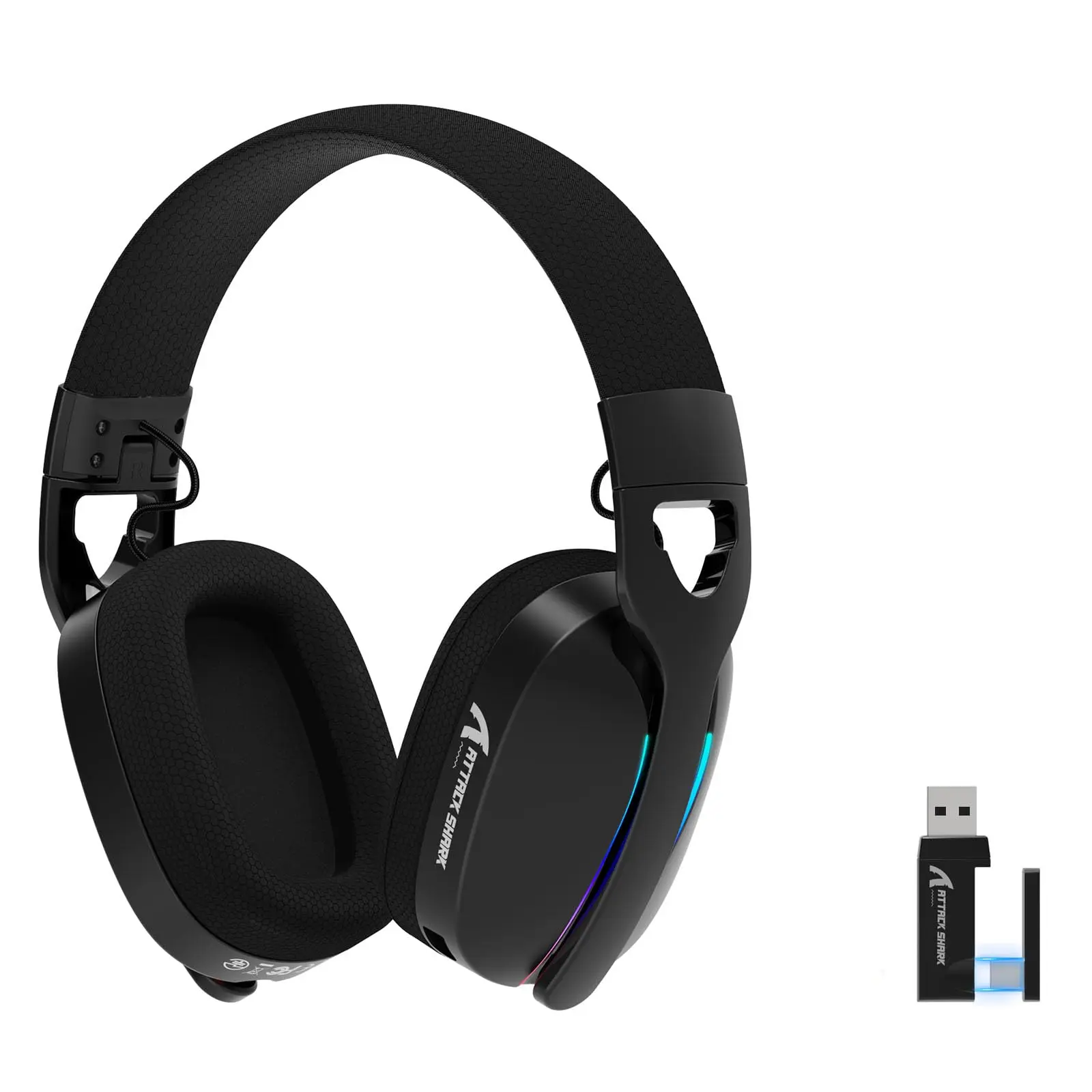 Mambasnake X Attack Shark L90 Wireless Gaming Headphone - Black pc gamers