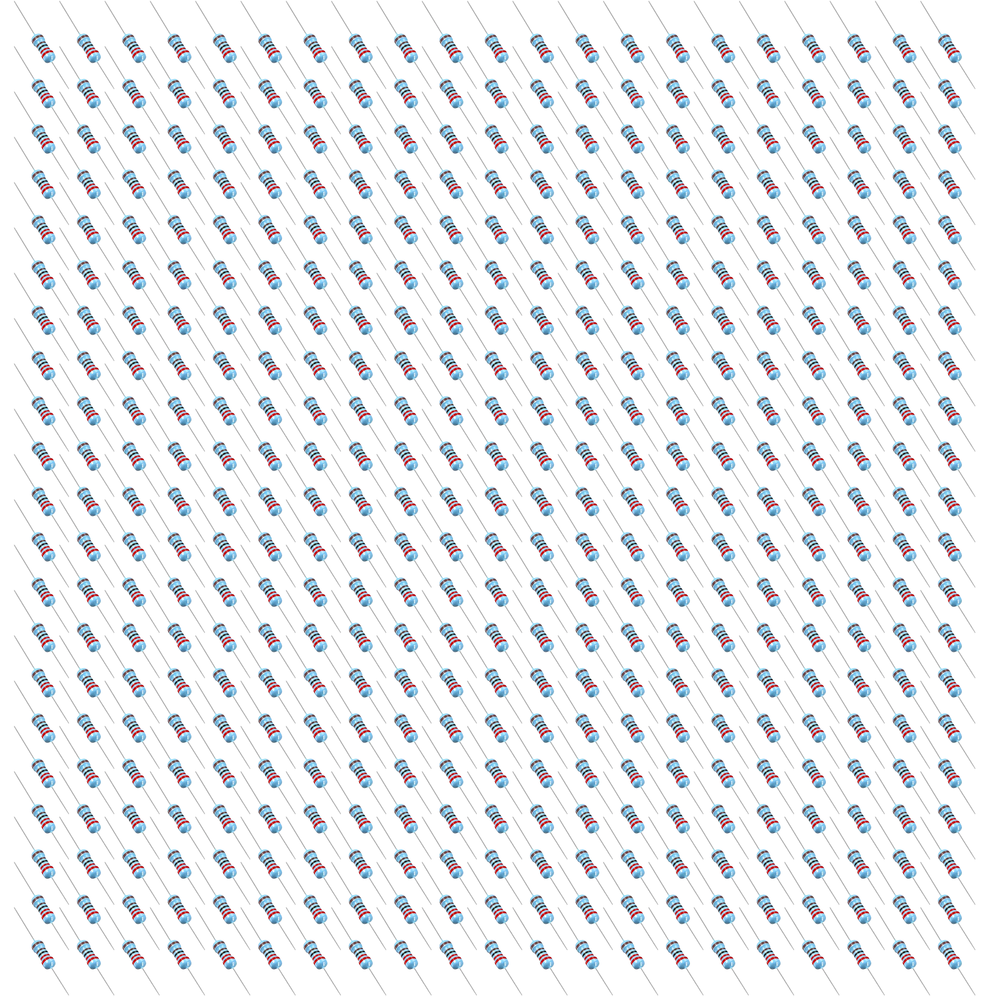 1000-Pack 68 Ohms Carbon Film Resistors, 1/2W (0.5w), ±5% Tolerance, 250V Rating for Home Improvement Electrical Equipment & Supplies
