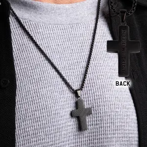 In God We Trust - American Flag Cross Necklace TT: Helps Pair Veterans With A Service Dog Or Shelter Dog