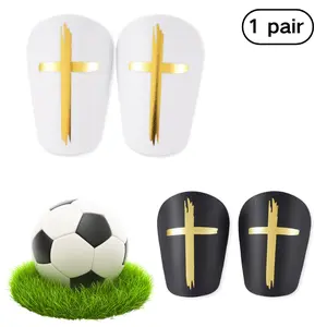 Gold Cross Football Shin Guards, Football Accessories, /, Durable Material, Shock Absorption, Comfortable Fit, Protects Tibia, Reduces Injury Risk