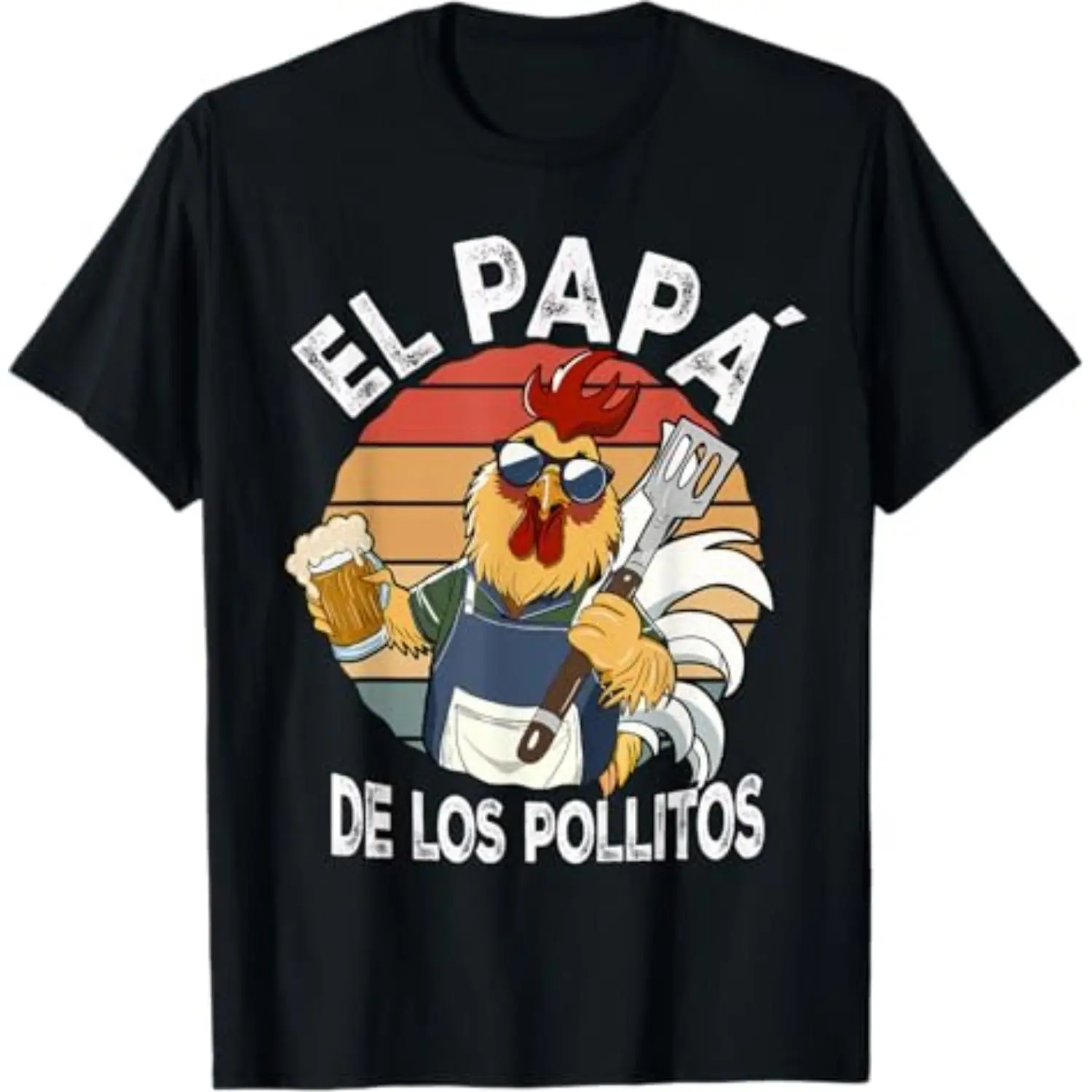 El Papa de lo pollitos funny Spanish Dia del Padre T-Shirt