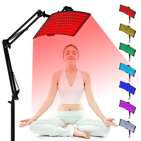 Red Light Therapy Device, Detachable Panel with Stand, 920nm Red Infrared Light Therapy Device, LED Face Skin Body Skin Care at Home Muscle Recovery Therapy Panel
