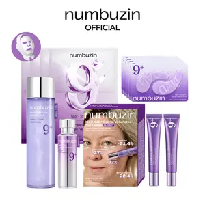 [numbuzin Official] No.9 Ultimate NAD+ Peptides Routine Set | No.9 Toner + Essence + Under Eye Masks + Full-face Mask + Eye Cream (Choose one) | Firming, Wrinkles, Fine Lines, Anti-aging | NAD+, 50 Peptides | Day to Night Skincare Routine