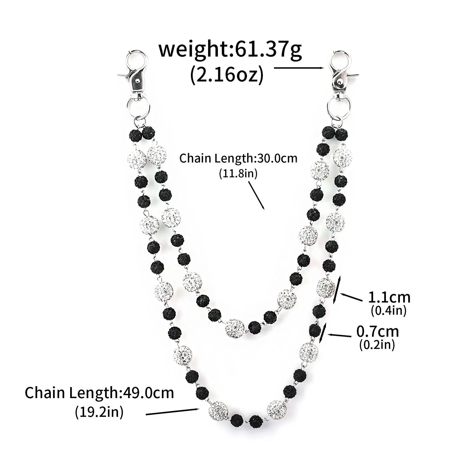 Big white diamond, small black diamond