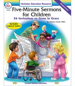 USED Book - Five-Minute Sermons for Children: 56 Invitations to Grow in Grace by Carson Dellosa Education (Paperback) - english
