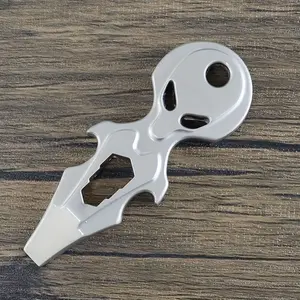 Stainless Steel Edc Pry Bar and Bottle Opener, Outdoor Multi-Function Mini Tool, Portable Home Decoration Accessory, Daily Carry Essential