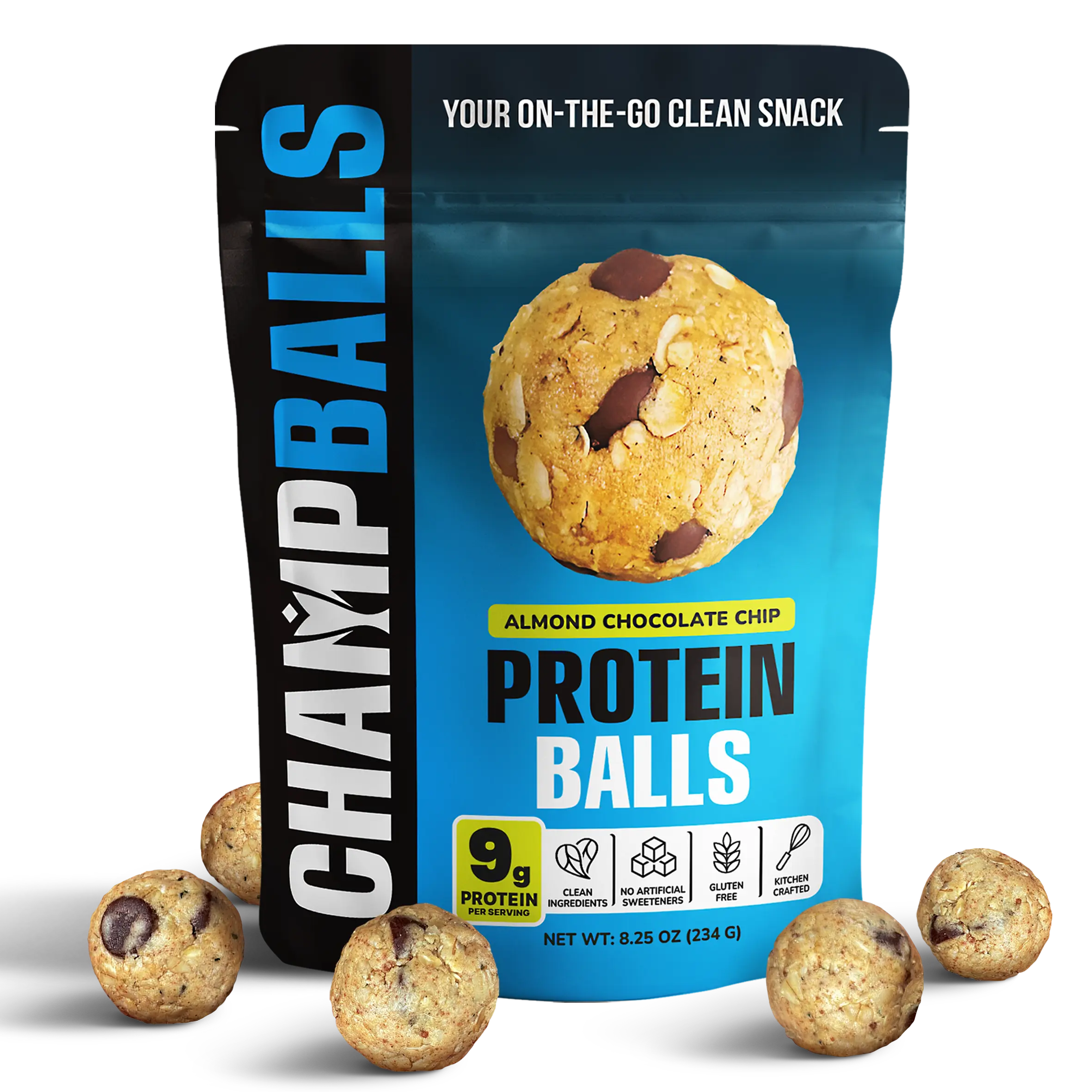 Almond Chocolate Chip Protein Balls (18 ct)