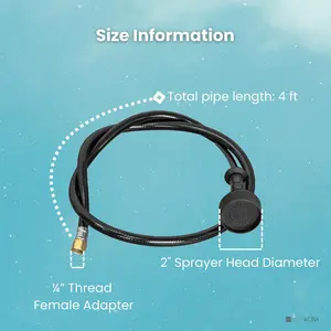 Sprayer Head and Hose 031 Replacement Part for Shampoo Bowl Sink for Salon Barber Shop Spa Rehab