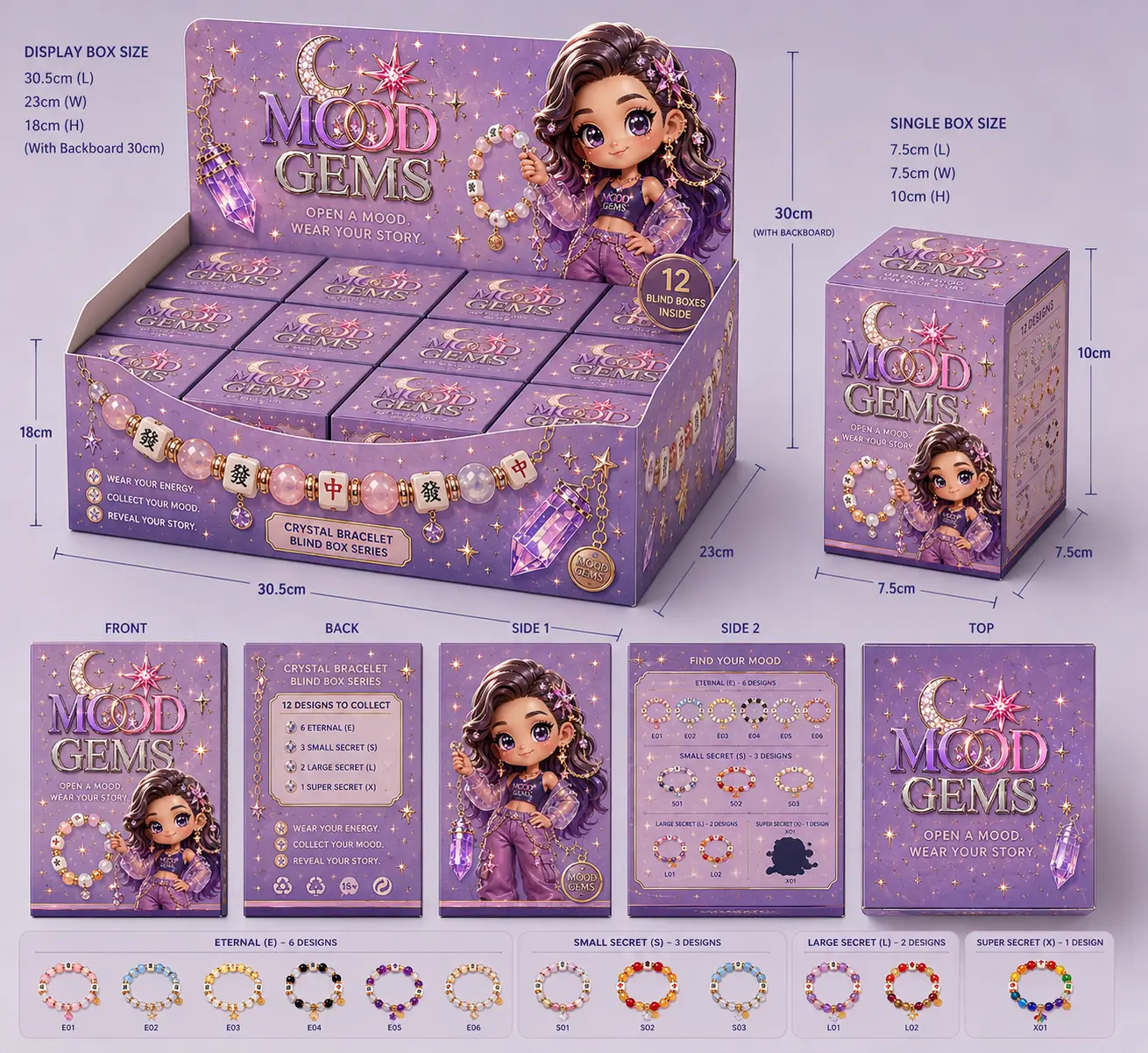Crystal Bracelet Blind Box Series