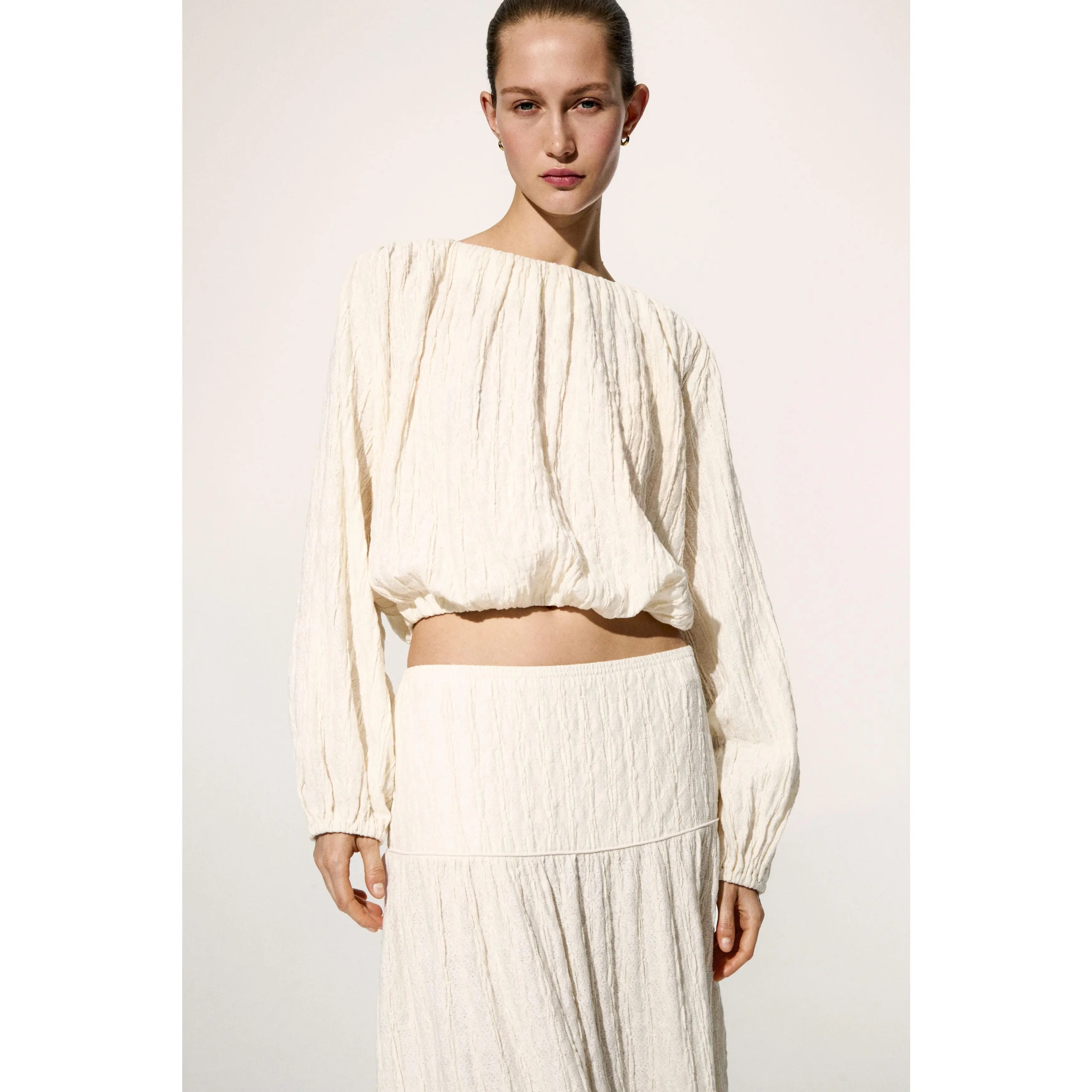 H&M Balloon-sleeved top