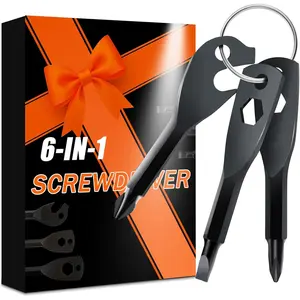 Stocking Stuffers for Men Adults, 6-in-1   Bit with Phillips,Slotted and Hex Wrench, Christmas Gifts for Men Husband Dad Boyfriend, Multitool Accessories
