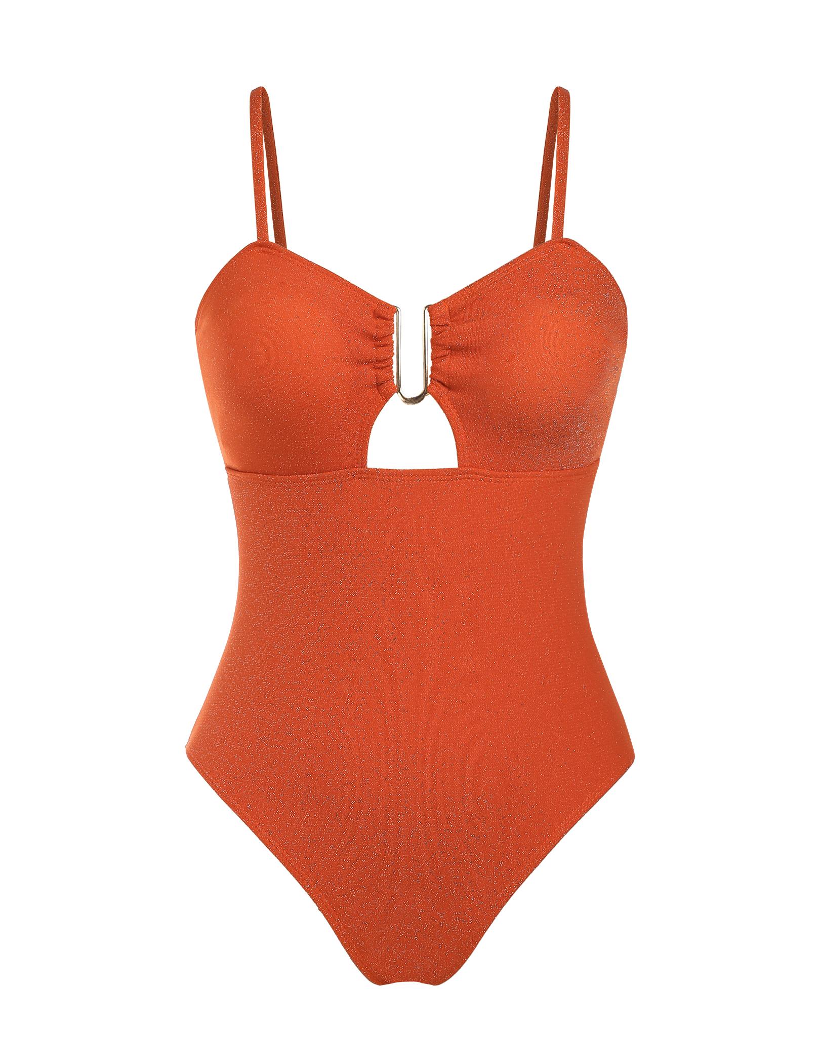 Women’s Metallic Shimmer Glitter Underwire Tummy Control High-Cut 1-Piece Monokini Swimwear - Female Beach Swim Suit with Cutout Detail, Adjustable Tie Back for Beach, Pool Vacations