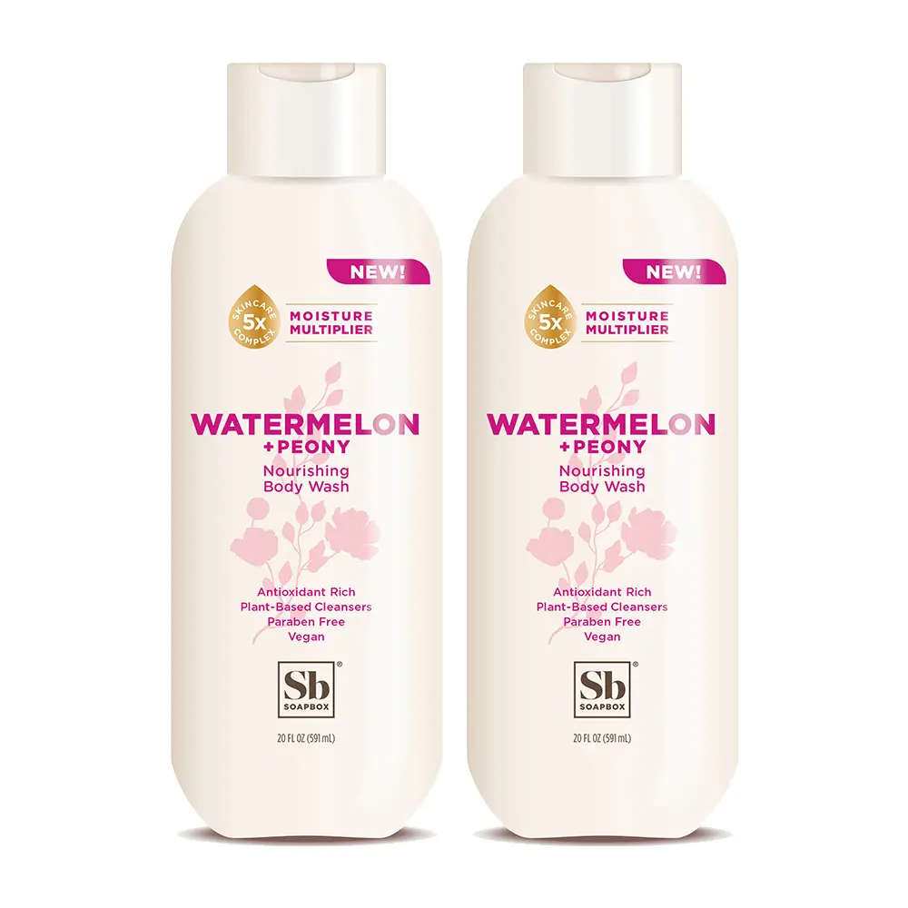 Watermelon + Peony Nourishing Body Wash 2-Pack
