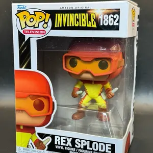 Funko Pop! Television Invincible 1862 Rex Splode Vinyl Figure Collectible Toy for Fans