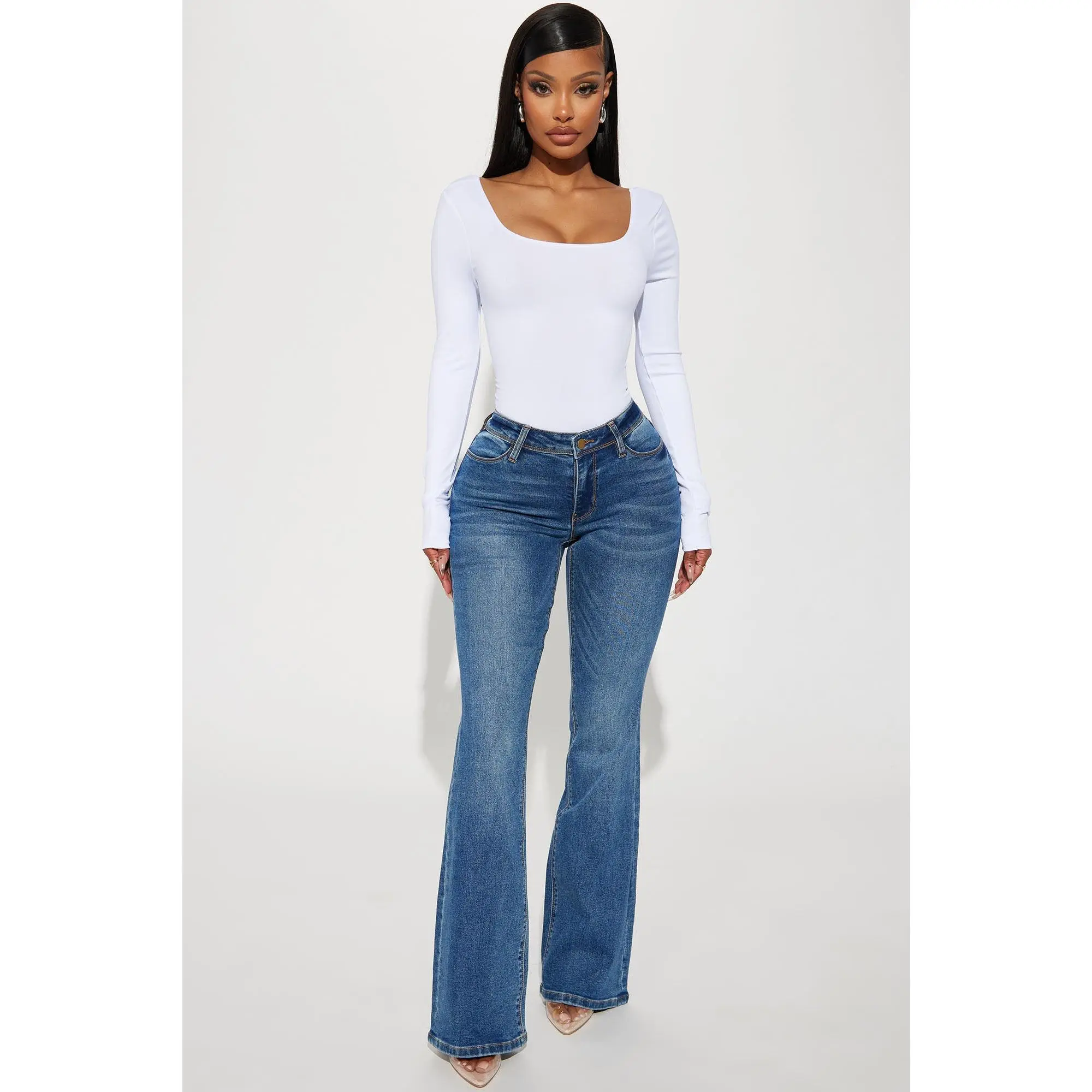Lost Without You Soft Stretch Bootcut Jeans - Dark Wash Lost Without You Soft Stretch Bootcut Jeans - Dark Wash
