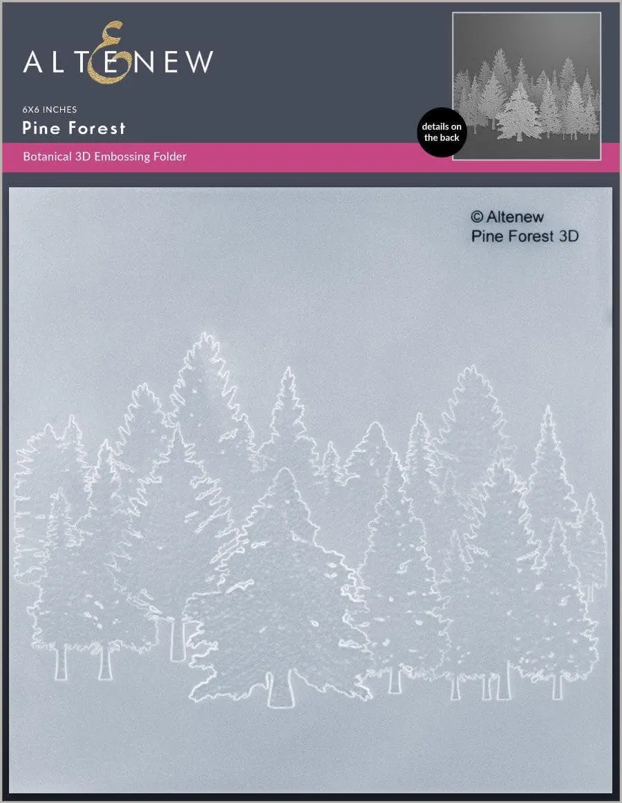 Pine Forest 3D Embossing Folder