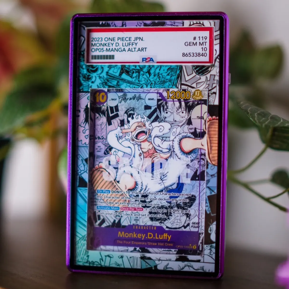 Luffy Gear 5 PSA Display Extended Art Card Holder