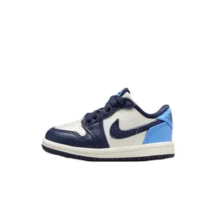 Nike Air Jordan 1 Low OG Obsidian UNC Toddler Perfect Daily Casual Walking Sneakers Fashion Footwear Shoes Baby Little Kids