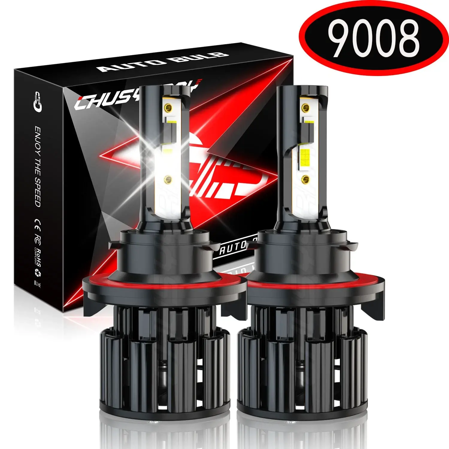 LED Headlight kit H13 9008 for Ford Econoline Van 2010 2011 2012 2013 2014 White