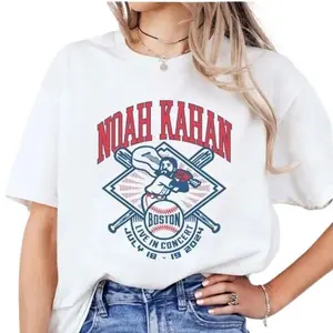 Noah Kahan Fenway Concert 2024 Shirt and Live Performance Tshirt Cotton Fit