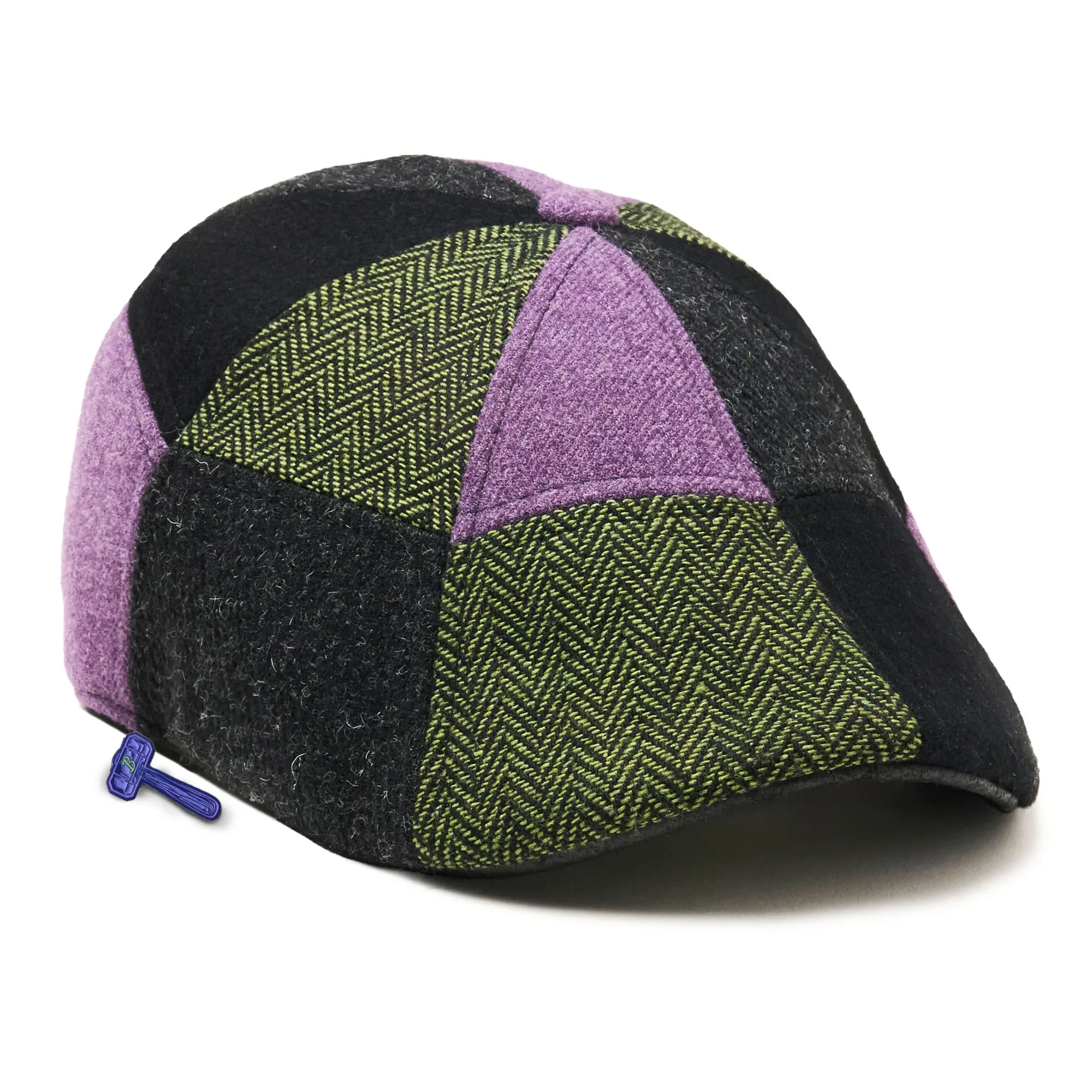 The Workshop: Halloween Edition Boston Scally Cap - Mad Scientist Patchwork