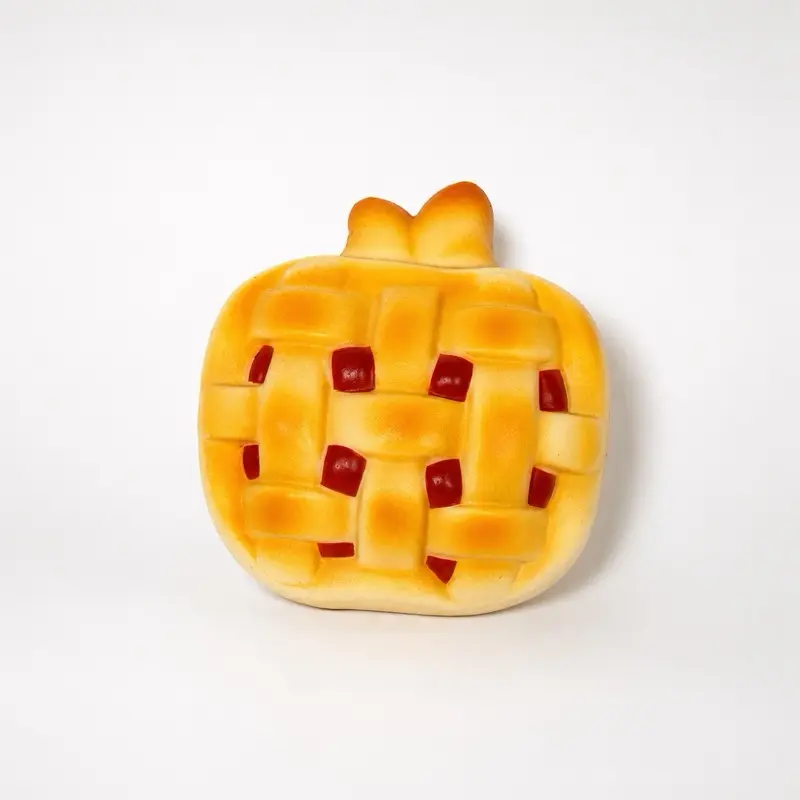 Apple Pie Slow Rising Squishy Toy, Soft Food-Themed Foam Sensory Fidget Squeeze Toy, Cute Gift for Adults