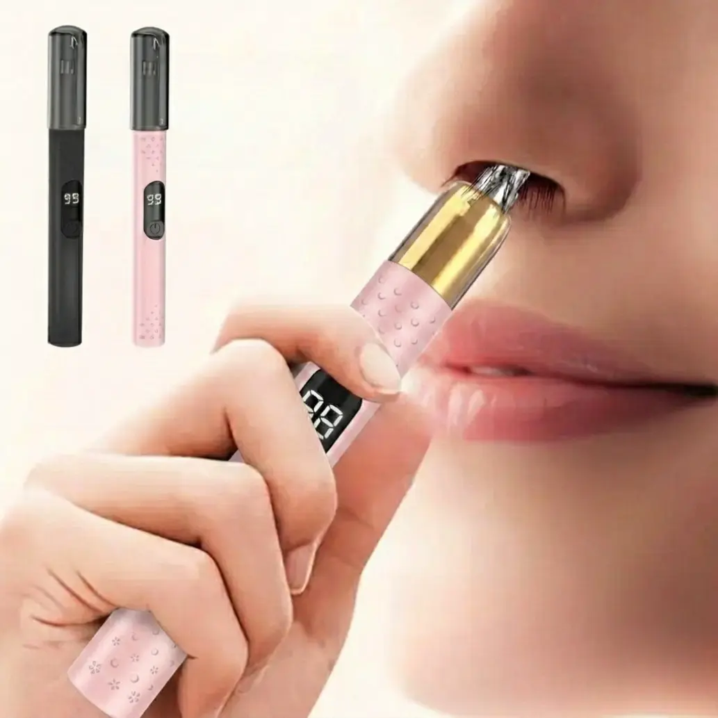 Portable Electric Nose Hair Trimmer for Men and Women, No Pulling Compact USB Rechargeable Trimmer, Suitable for Nose, Eyebrow and Ear Hair Trimming