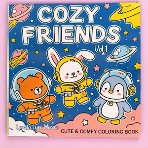 Cozy Friends Vol. 1: Simple Designs Bold and Easy Coloring Book Cute Cozy Friends with Bold Easy‑to‑Color Designs for Relaxation: Simple, Warm, and ... Friends Coloring Pages for Calm and Comfort
