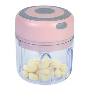 Mini Electric Garlic Chopper 8.45OZ Cordless Garlic Mincer Food Chopper Rechargeable Food Blender Chili Nut Onion Pepper Meat Ginger Food