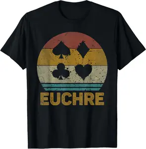 Euchre Vintage Euchre Card Board Game T-Shirt