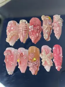 Press On False Nails, Easy-Apply Beauty & Personal Care Nail Art Decoration Accessories for Enthusiasts