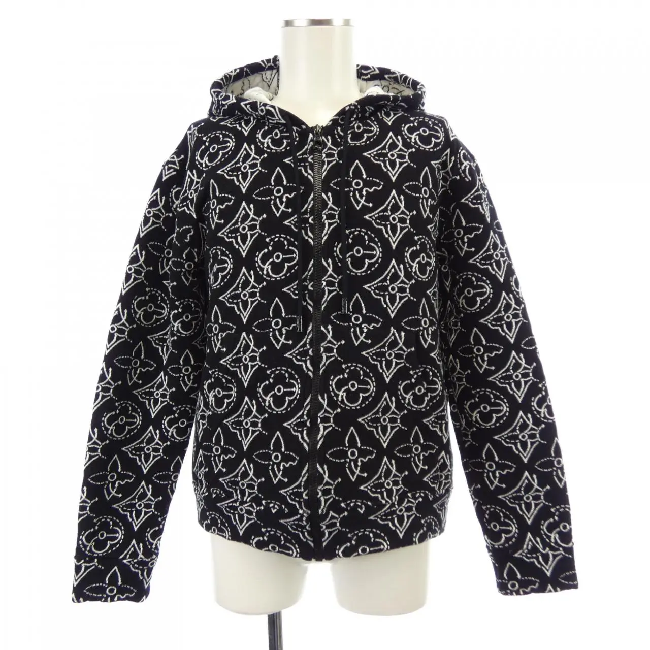 Pre-owned Louis Vuitton Cotton Small Leather Goods NBA Strategic Flower Quilted Hoodie