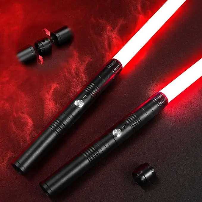 JQTOYD 14 RGB Colors Lightsaber,Aluminum Metal Lightsaber for Kids and Adults, Rechargeable Dueling LightSaber, Cosplay Christmas Birthday Gifts for Boys Girls Ages 5+