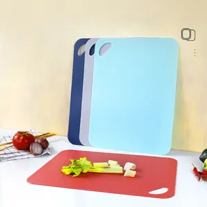 Thin Classification Cutting Board Set, 4-Piece PP Kitchen Chopping Boards, Fruit & Meat Slicing, Vegetable Cutting Mats, Home Use
