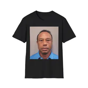 TW Mugshot Tee Shirt Tiger Woods MugShot T-Shirt Tiger Mugshot Tee